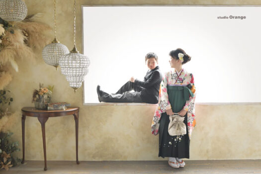 奈良県　奈良市　写真　写真館　オレンジ　スタジオ　スタジオオレンジ　フォト　フォトスタジオ　Photo 子供　大人　バースデー　お宮参り　赤ちゃん　七五三　成人式　入学　卒業　ブライダル　結婚式　写真だけの結婚式　フォトウェディング　ウェディング　袴　振袖　ドレス　打掛　白無垢　色打掛　　