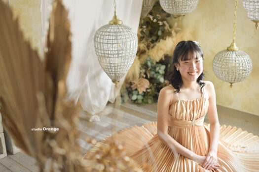 奈良県　奈良市　写真　写真館　オレンジ　スタジオ　スタジオオレンジ　フォト　フォトスタジオ　Photo 子供　大人　バースデー　お宮参り　赤ちゃん　七五三　成人式　入学　卒業　ブライダル　結婚式　写真だけの結婚式　フォトウェディング　ウェディング　袴　振袖　ドレス　打掛　白無垢　色打掛　　