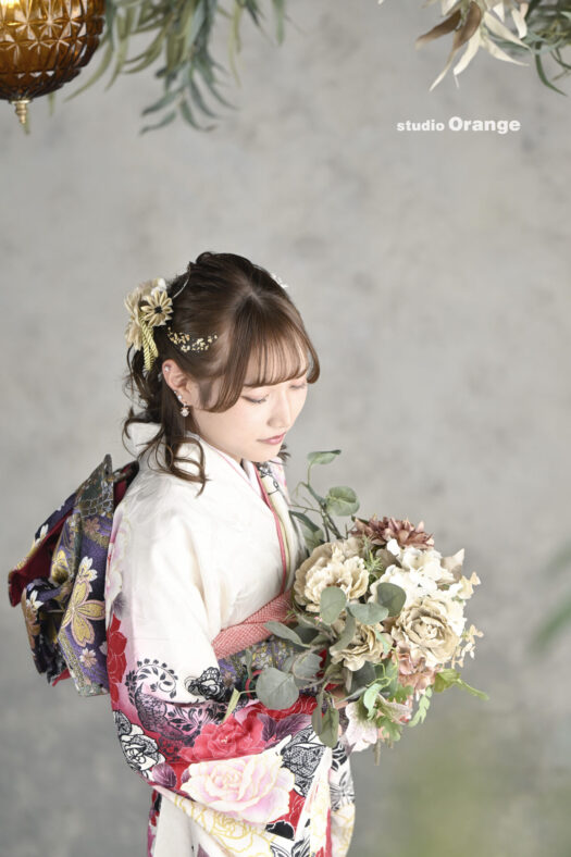 奈良県　奈良市　写真　写真館　オレンジ　スタジオ　スタジオオレンジ　フォト　フォトスタジオ　Photo 子供　大人　バースデー　お宮参り　赤ちゃん　七五三　成人式　入学　卒業　ブライダル　結婚式　写真だけの結婚式　フォトウェディング　ウェディング　袴　振袖　ドレス　打掛　白無垢　色打掛　　