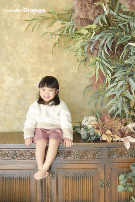奈良県　奈良市　写真　写真館　オレンジ　スタジオ　スタジオオレンジ　フォト　フォトスタジオ　Photo 子供　大人　バースデー　お宮参り　赤ちゃん　七五三　成人式　入学　卒業　ブライダル　結婚式　写真だけの結婚式　フォトウェディング　ウェディング　袴　振袖　ドレス　打掛　白無垢　色打掛　　