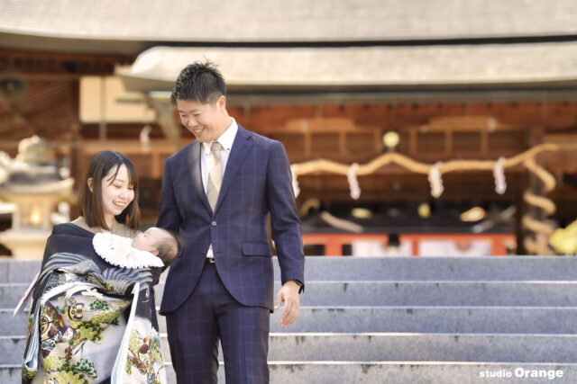 龍田大社　お宮参り　七五三　　出張撮影　ロケーション