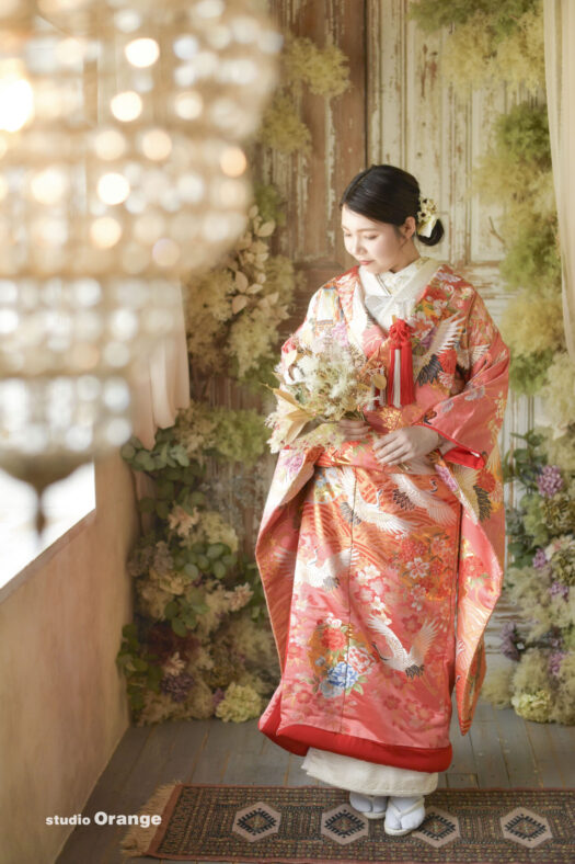 奈良県　奈良市　写真　写真館　オレンジ　スタジオ　スタジオオレンジ　フォト　フォトスタジオ　Photo 子供　大人　バースデー　お宮参り　赤ちゃん　七五三　成人式　入学　卒業　ブライダル　結婚式　写真だけの結婚式　フォトウェディング　ウェディング　袴　振袖　ドレス　打掛　白無垢　色打掛　　