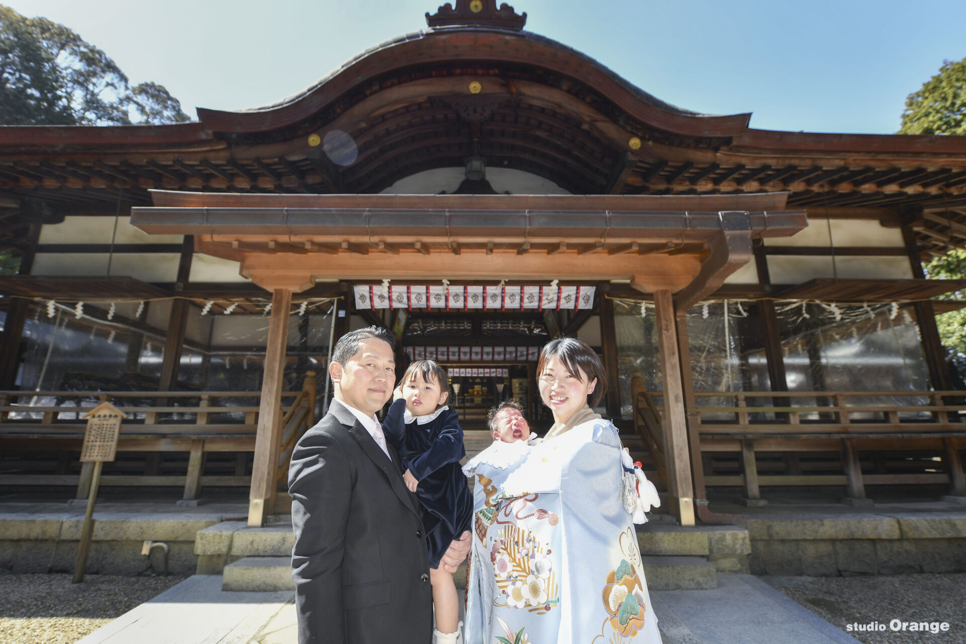 往馬大社（生駒神社）のお宮参り出張写真撮影