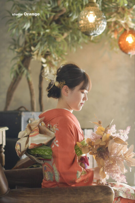 奈良県　奈良市　写真　写真館　オレンジ　スタジオ　スタジオオレンジ　フォト　フォトスタジオ　Photo 子供　大人　バースデー　お宮参り　赤ちゃん　七五三　成人式　入学　卒業　ブライダル　結婚式　写真だけの結婚式　フォトウェディング　ウェディング　袴　振袖　ドレス　打掛　白無垢　色打掛　　
