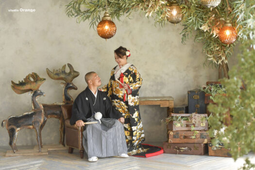 奈良県　奈良市　写真　写真館　オレンジ　スタジオ　スタジオオレンジ　フォト　フォトスタジオ　Photo 子供　大人　バースデー　お宮参り　赤ちゃん　七五三　成人式　入学　卒業　ブライダル　結婚式　写真だけの結婚式　フォトウェディング　ウェディング　袴　振袖　ドレス　打掛　白無垢　色打掛　　