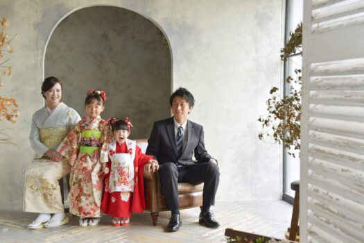 奈良県　奈良市　写真　写真館　フォトスタジオオレンジ　七五三　兄妹　バースデー　バースデーフォト　成人式　成人式前撮り　お宮参り　