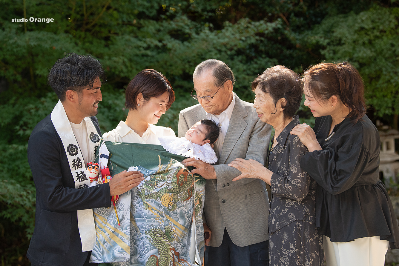 奈良市近辺、お宮参りどこに行く？｜京都府精華町・稲植神社でのお宮参り出張写真撮影