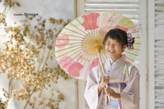 奈良県　奈良市　写真　写真館　フォトスタジオオレンジ　七五三　兄妹　バースデー　バースデーフォト　成人式　成人式前撮り　お宮参り　