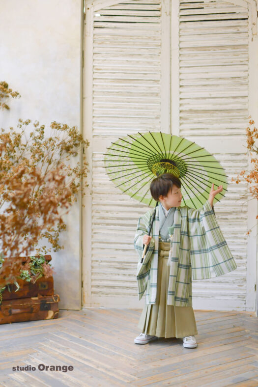 奈良県　奈良市　写真　写真館　フォトスタジオオレンジ　七五三　兄妹　バースデー　バースデーフォト　成人式　成人式前撮り　お宮参り　