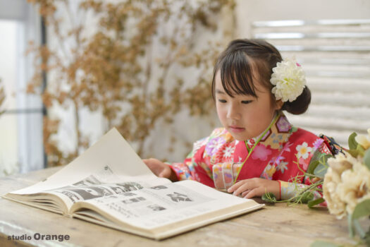 奈良県　奈良市　写真　写真館　フォトスタジオオレンジ　七五三　兄妹　バースデー　バースデーフォト　成人式　成人式前撮り　お宮参り　