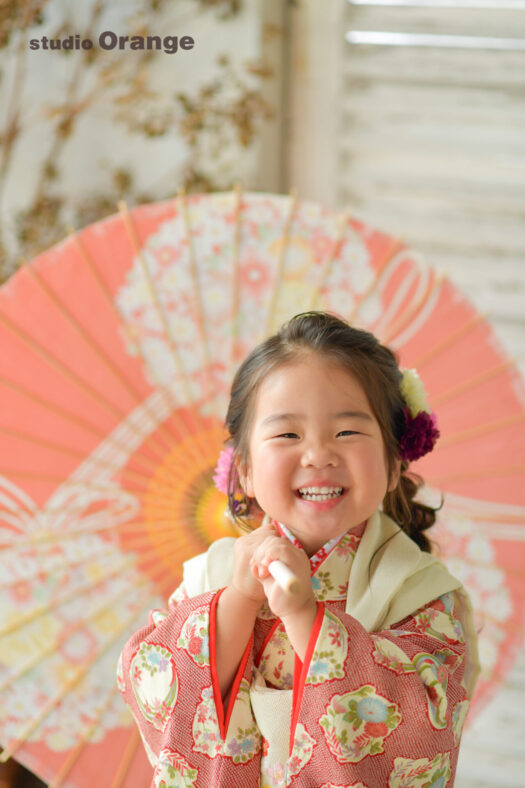 奈良県　奈良市　写真　写真館　フォトスタジオオレンジ　七五三　兄妹　バースデー　バースデーフォト　成人式　成人式前撮り　お宮参り　