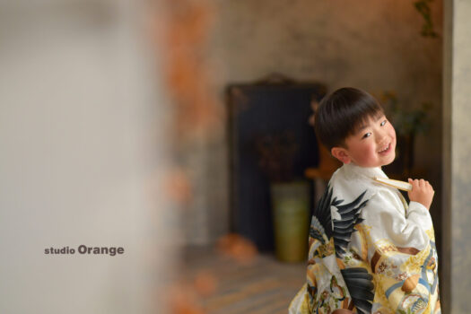 奈良県　奈良市　写真　写真館　フォトスタジオオレンジ　七五三　兄妹　バースデー　バースデーフォト　成人式　成人式前撮り　お宮参り　