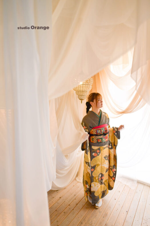 奈良県　奈良市　写真　写真館　フォトスタジオオレンジ　七五三　兄妹　バースデー　バースデーフォト　成人式　成人式前撮り　お宮参り　