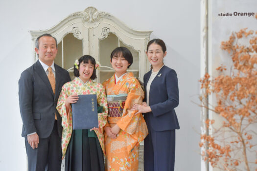 奈良県　奈良市　写真　写真館　フォトスタジオオレンジ　七五三　兄妹　バースデー　バースデーフォト　成人式　成人式前撮り　お宮参り　