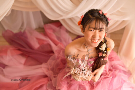 奈良県　奈良市　写真　写真館　フォトスタジオオレンジ　七五三　兄妹　バースデー　バースデーフォト　成人式　成人式前撮り　お宮参り　