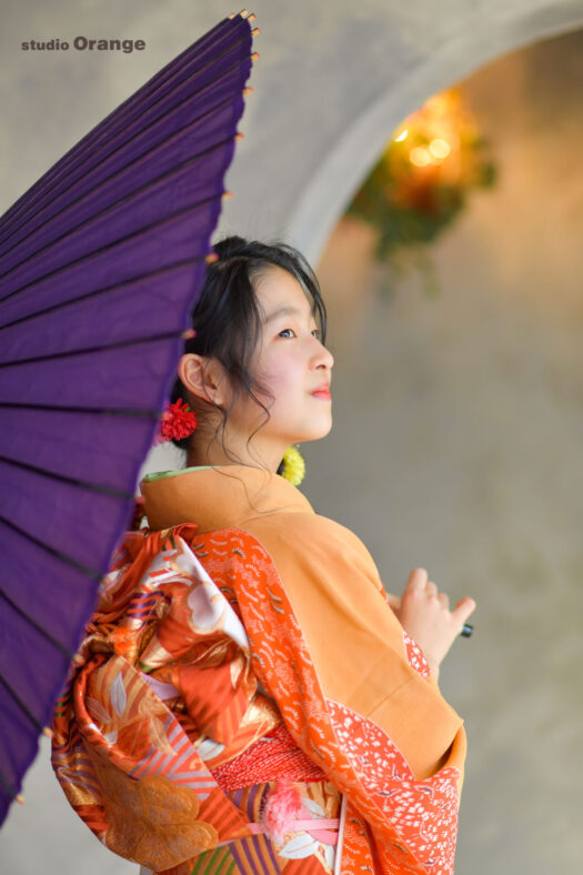 奈良県　奈良市　写真　写真館　フォトスタジオオレンジ　七五三　兄妹　バースデー　バースデーフォト　成人式　成人式前撮り　お宮参り　