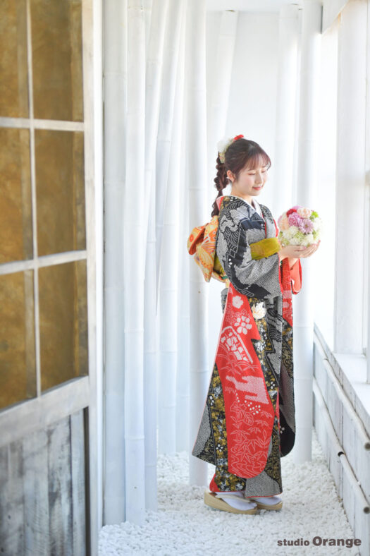 奈良県　奈良市　写真　写真館　フォトスタジオオレンジ　七五三　兄妹　バースデー　バースデーフォト　成人式　成人式前撮り　お宮参り　
