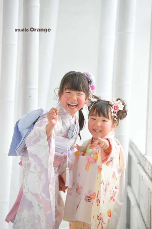 奈良県　奈良市　写真　写真館　フォトスタジオオレンジ　七五三　兄妹　バースデー　バースデーフォト　成人式　成人式前撮り　お宮参り　