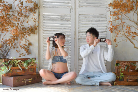 奈良県　奈良市　写真　写真館　フォトスタジオオレンジ　七五三　兄妹　バースデー　バースデーフォト　成人式　成人式前撮り　お宮参り　