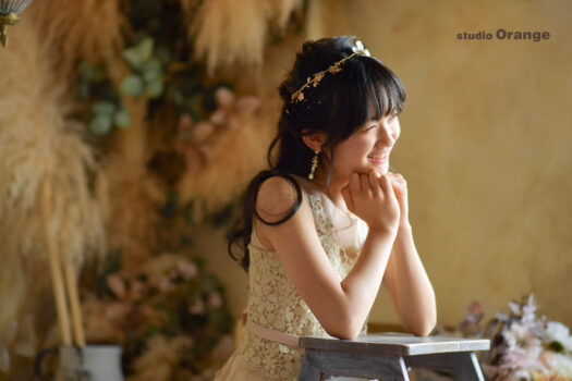 奈良県　奈良市　写真　写真館　フォトスタジオオレンジ　七五三　兄妹　バースデー　バースデーフォト　成人式　成人式前撮り　お宮参り　
