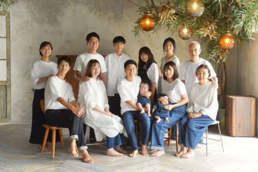 家族写真　スタジオオレンジ　奈良
