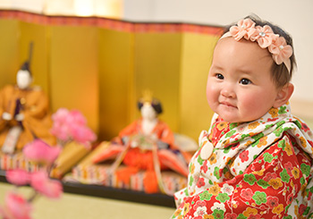 奈良県　奈良市　写真　写真館　オレンジ　スタジオ　スタジオオレンジ　フォト　フォトスタジオ　Photo 桃の節句　節句　赤ちゃん