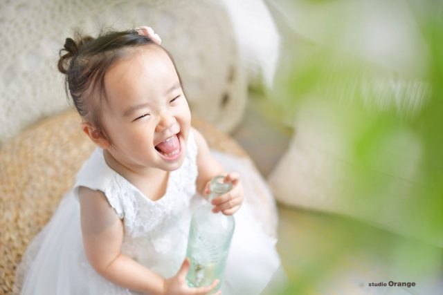 誕生日　バースデー　女の子　2歳　ドレス　奈良　写真館　スタジオ　