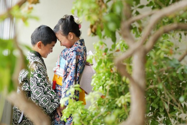 5歳男の子　7歳女の子　七五三