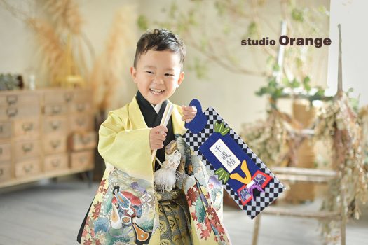 奈良　写真館　七五三　五歳　男の子　袴