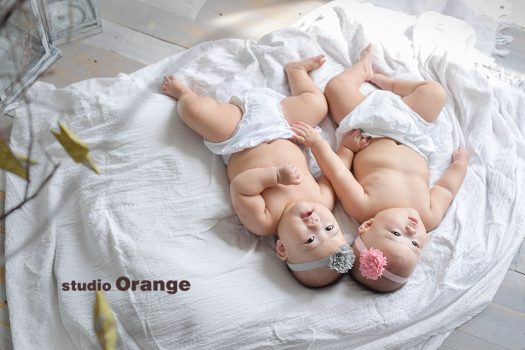 奈良　写真館　双子　赤ちゃん　