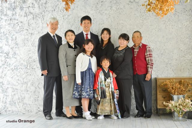 家族撮影　七五三　春日大社　奈良市　写真館　フォトスタジオ