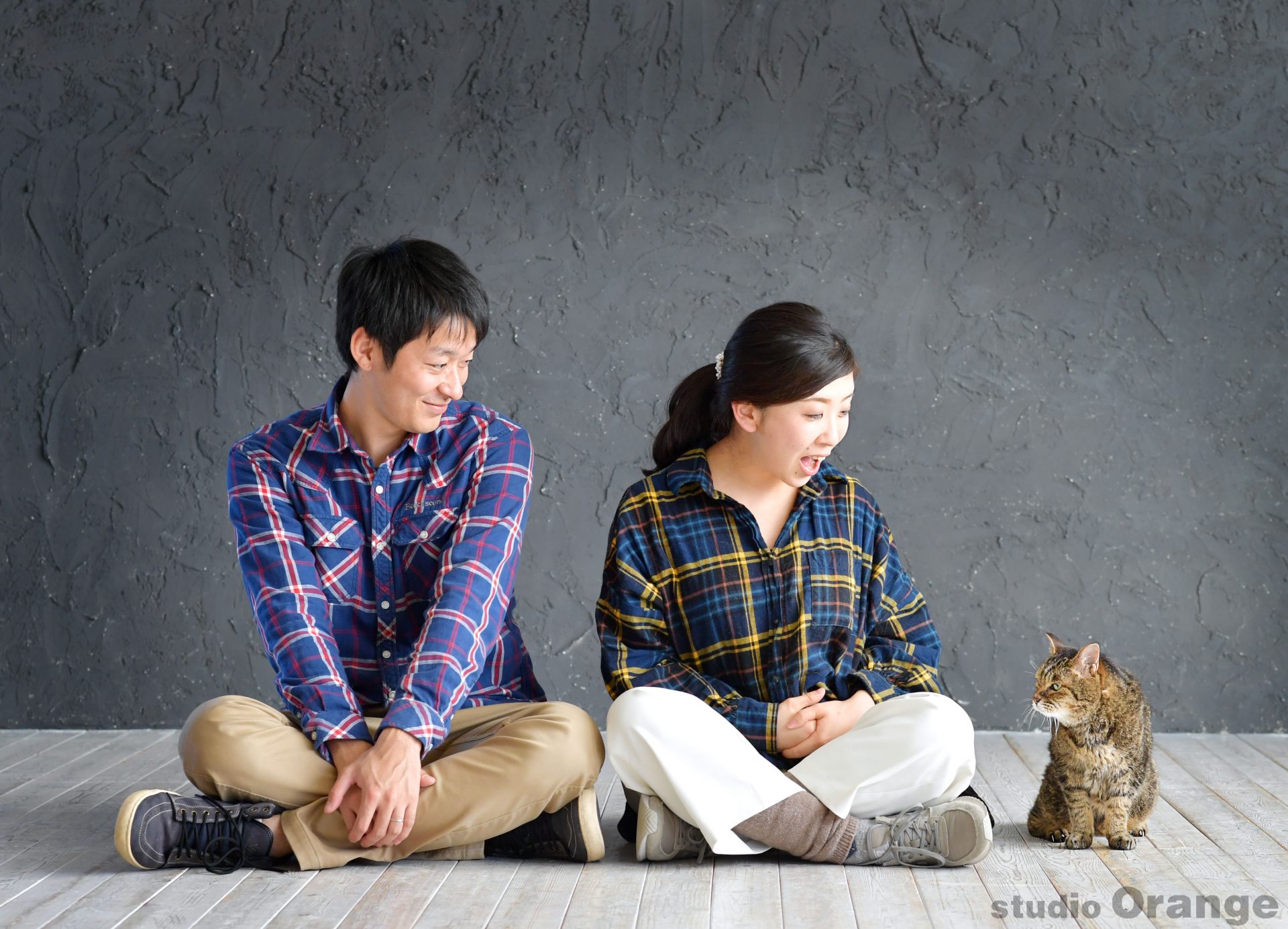 奈良市ペットフォト　家族写真　猫