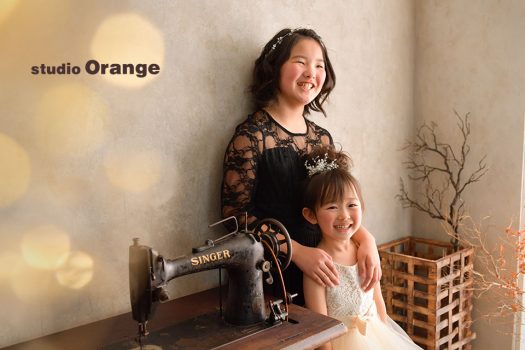フォトスタジオ　写真館　スタジオ　奈良市　写真　スタジオオレンジ　オレンジ　