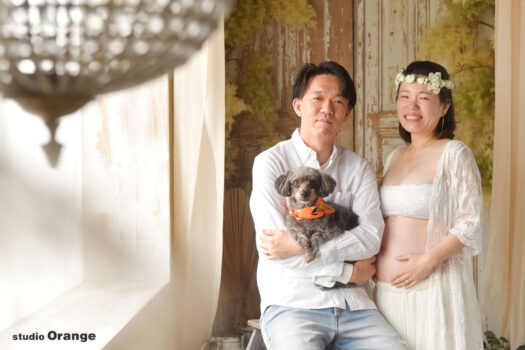 奈良市　写真館　フォトスタジオ　マタニティー　ペット　家族　夫婦