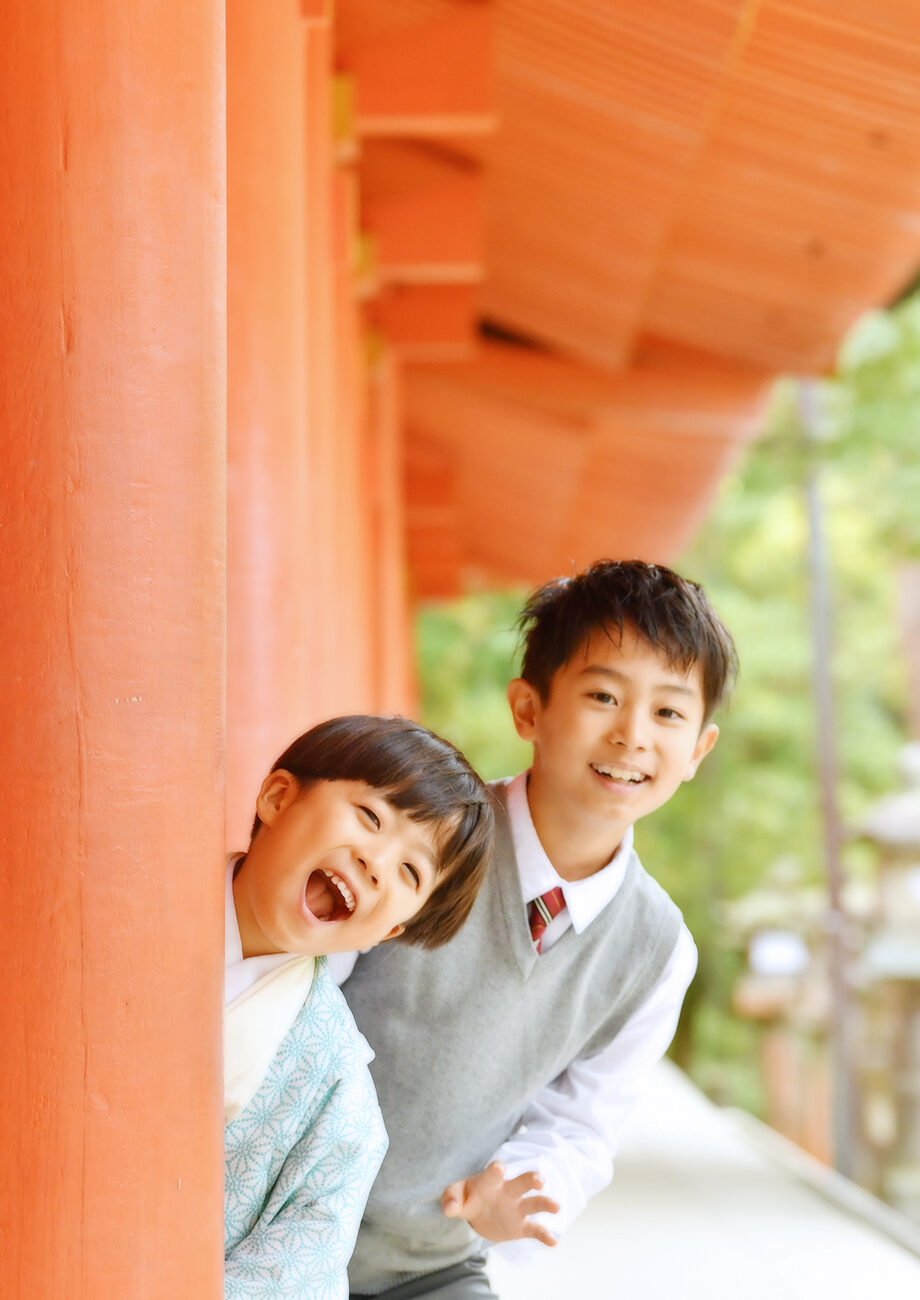 春日大社で七五三出張撮影｜奈良市の写真館スタジオオレンジ