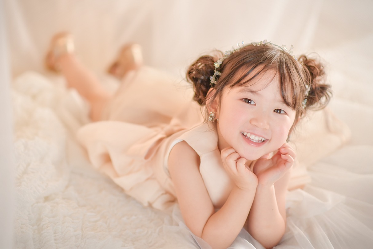 七五三前撮り ドレス写真 3歳女の子
