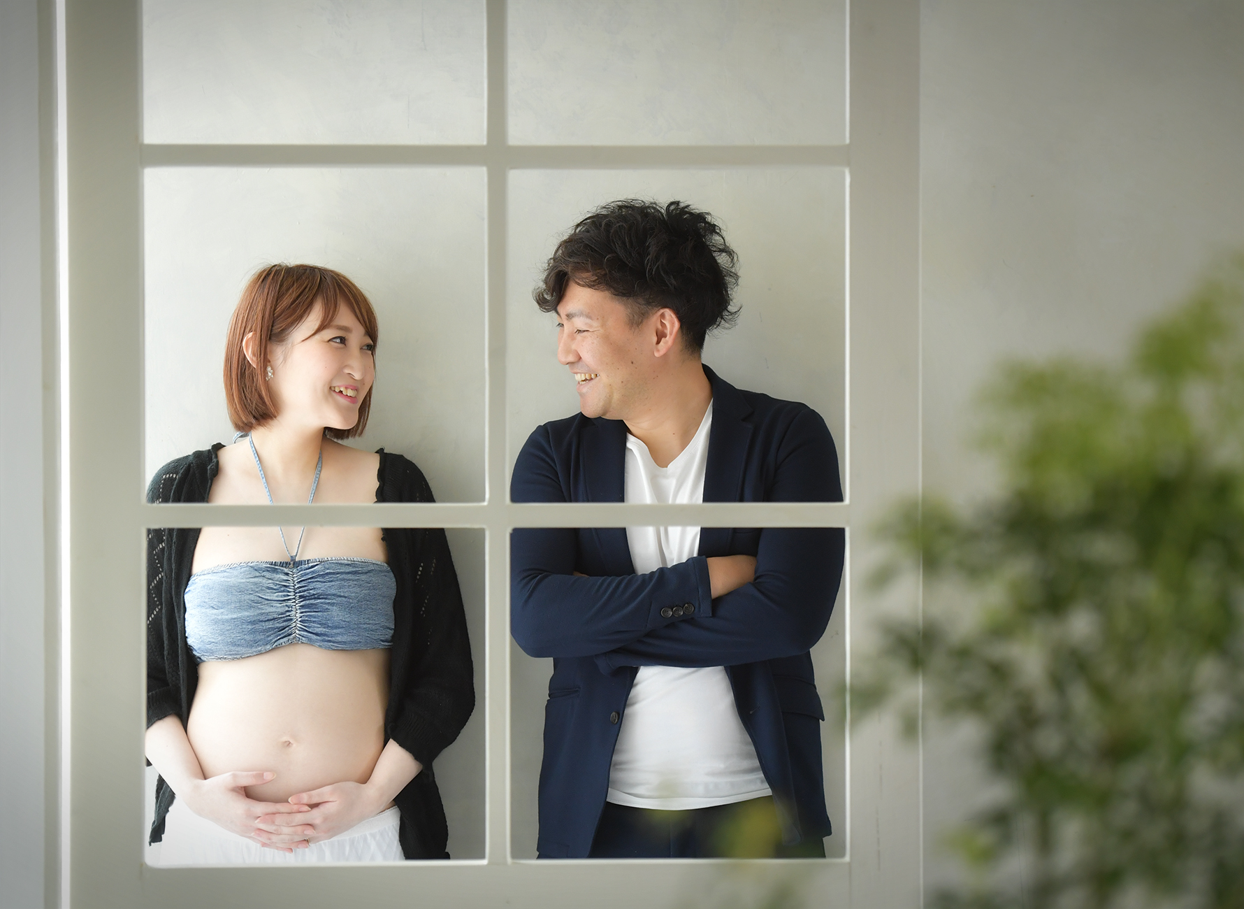 奈良市で撮影したマタニティフォト 夫婦の写真 妊娠36週