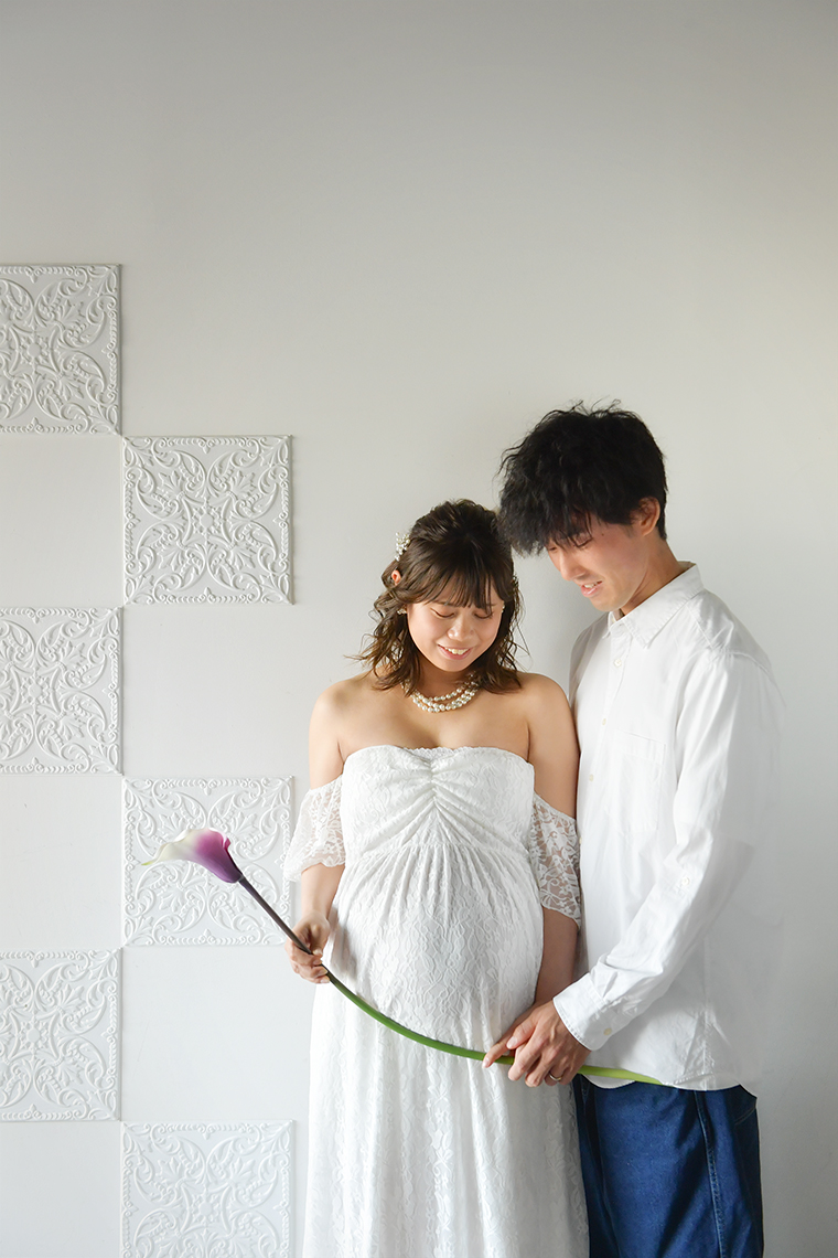 奈良市で撮影したマタニティフォト 妊娠36週 夫婦撮影写真