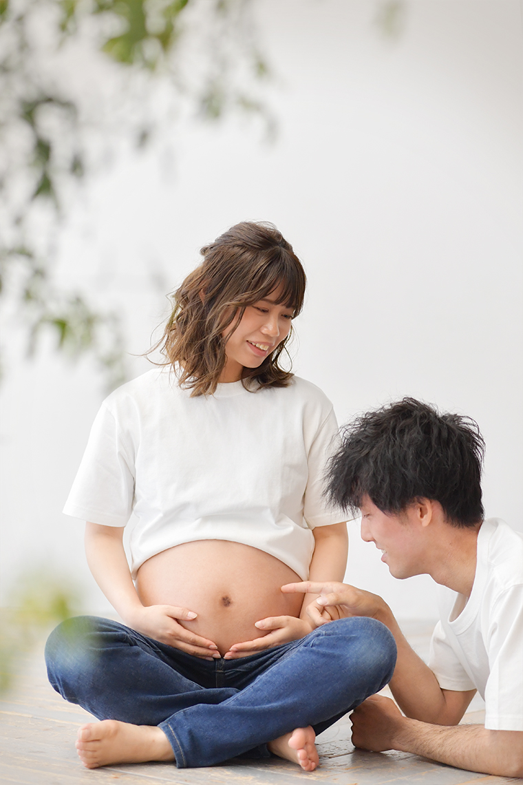 奈良市で撮影したマタニティフォト 妊娠36週 夫婦撮影写真