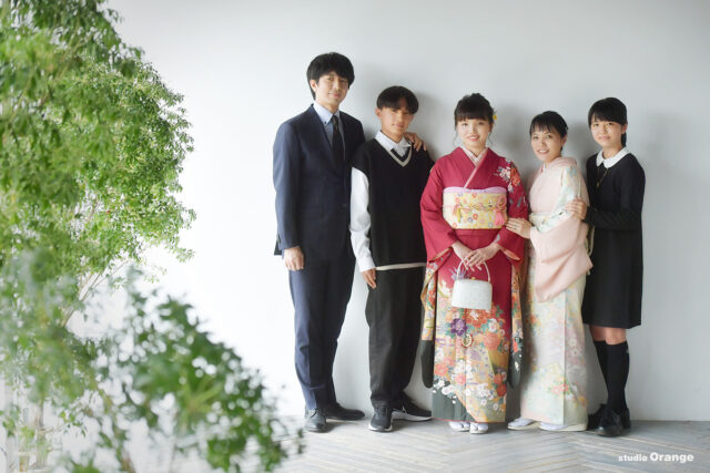 ママ振　家族写真　奈良　成人式撮影