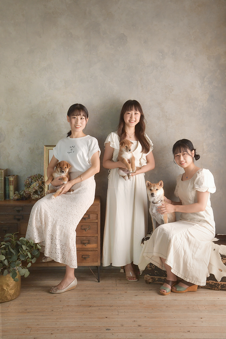 ペットフォト 家族写真 柴犬