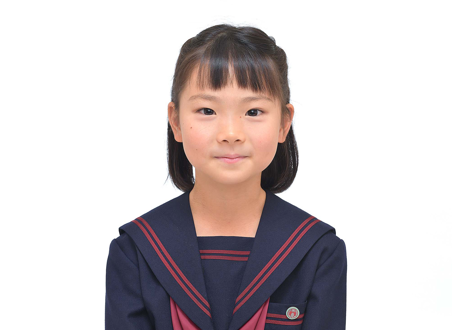 女の子の証明写真