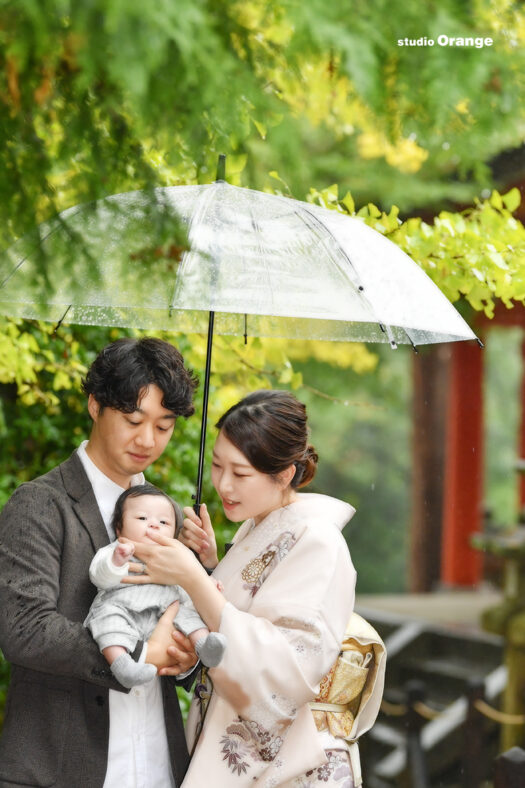 春日大社　お宮参り出張撮影　3ヶ月女の子