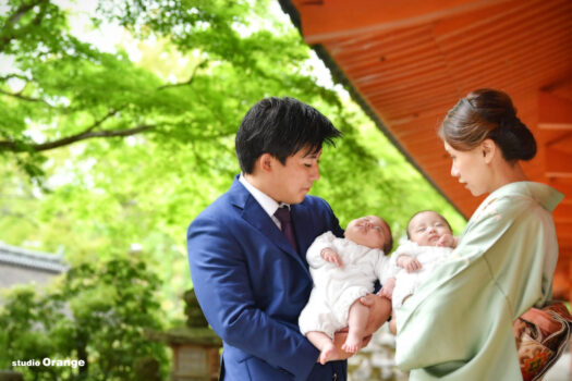 春日大社　お宮参り出張撮影　3ヶ月女の子