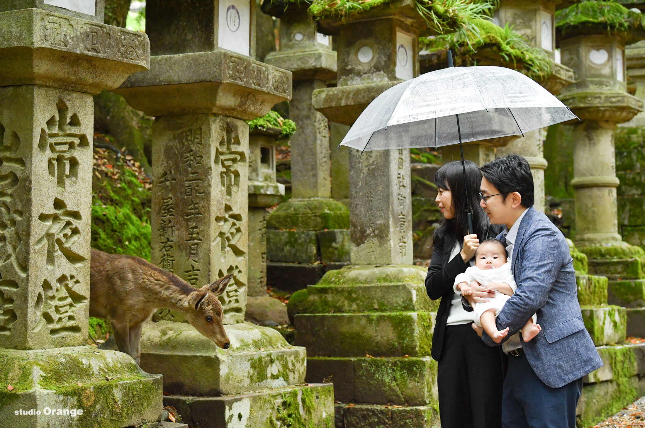 梅雨の時期でも撮影できる春日大社お宮参り出張撮影