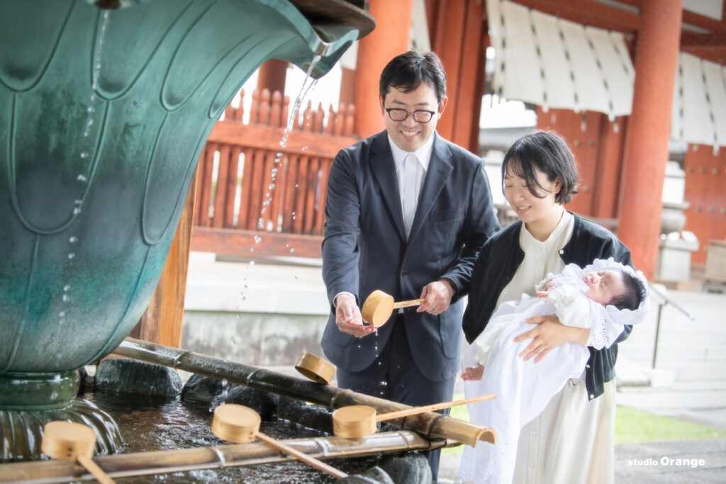 薬師寺 休ヶ岡八幡宮 お宮参り出張写真撮影