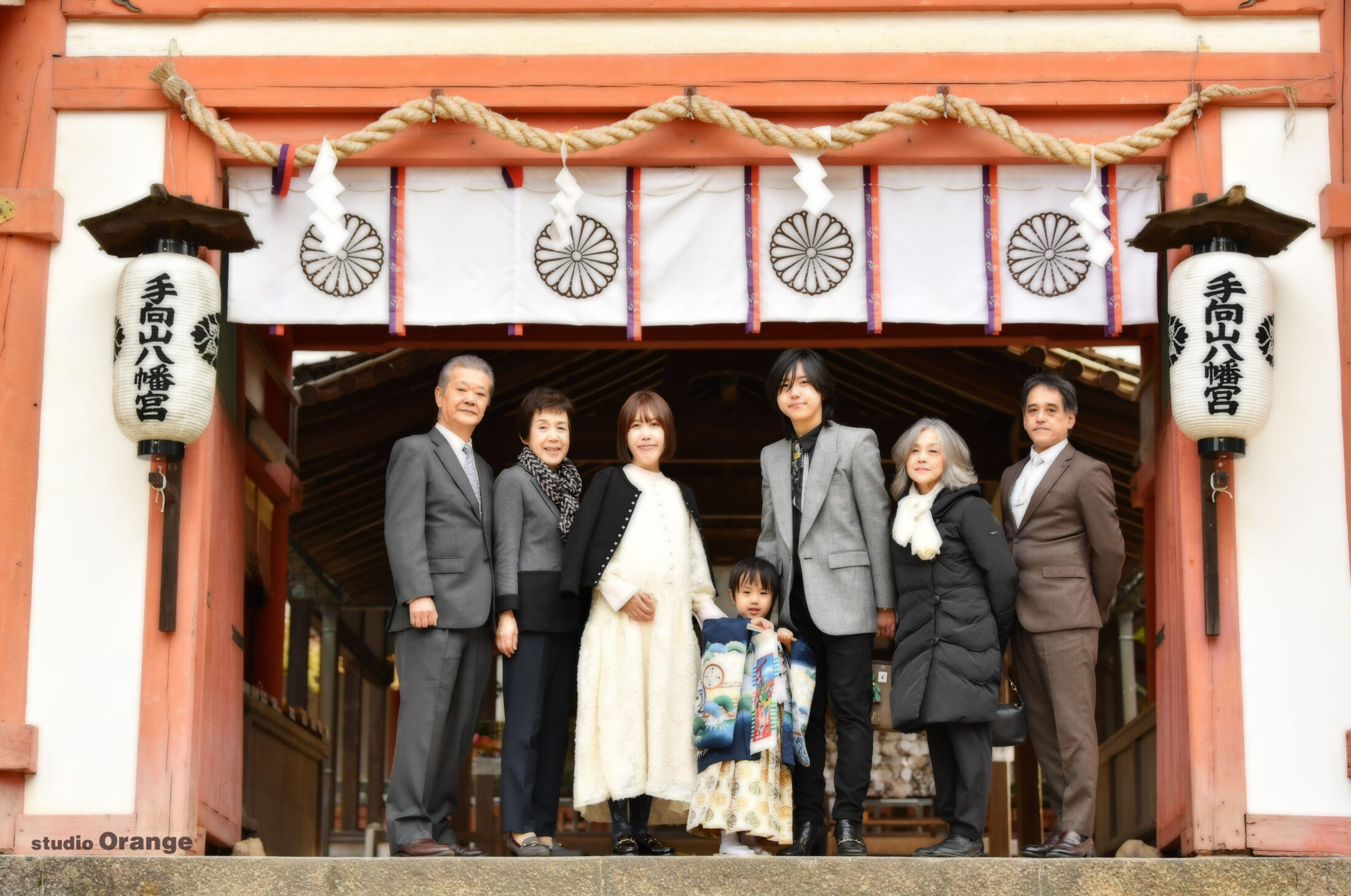 手向山八幡宮で七五三