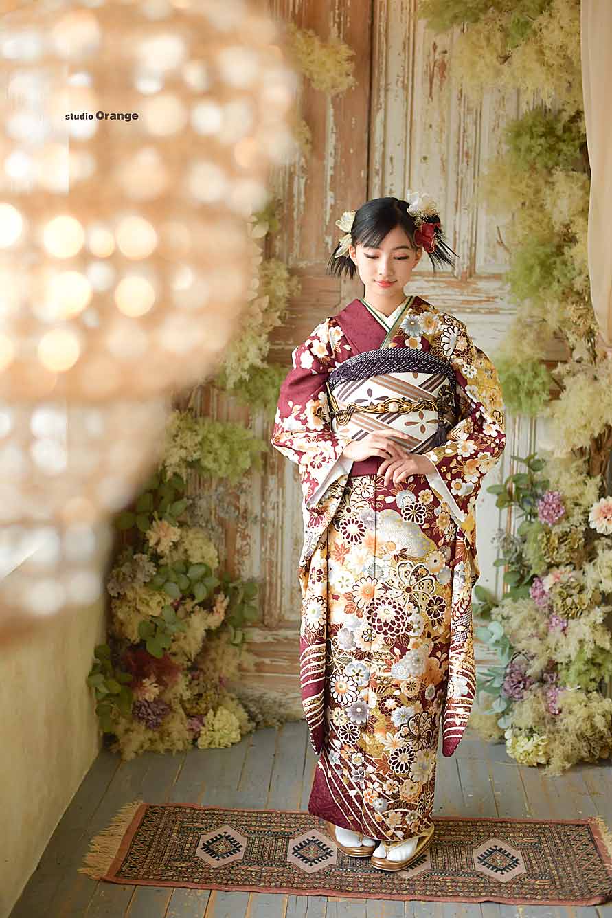 振袖を着た女性