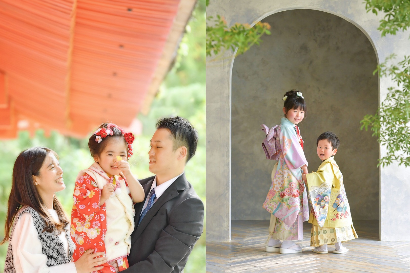 七五三｜スタジオと神社で残す家族の時間｜スタジオオレンジ